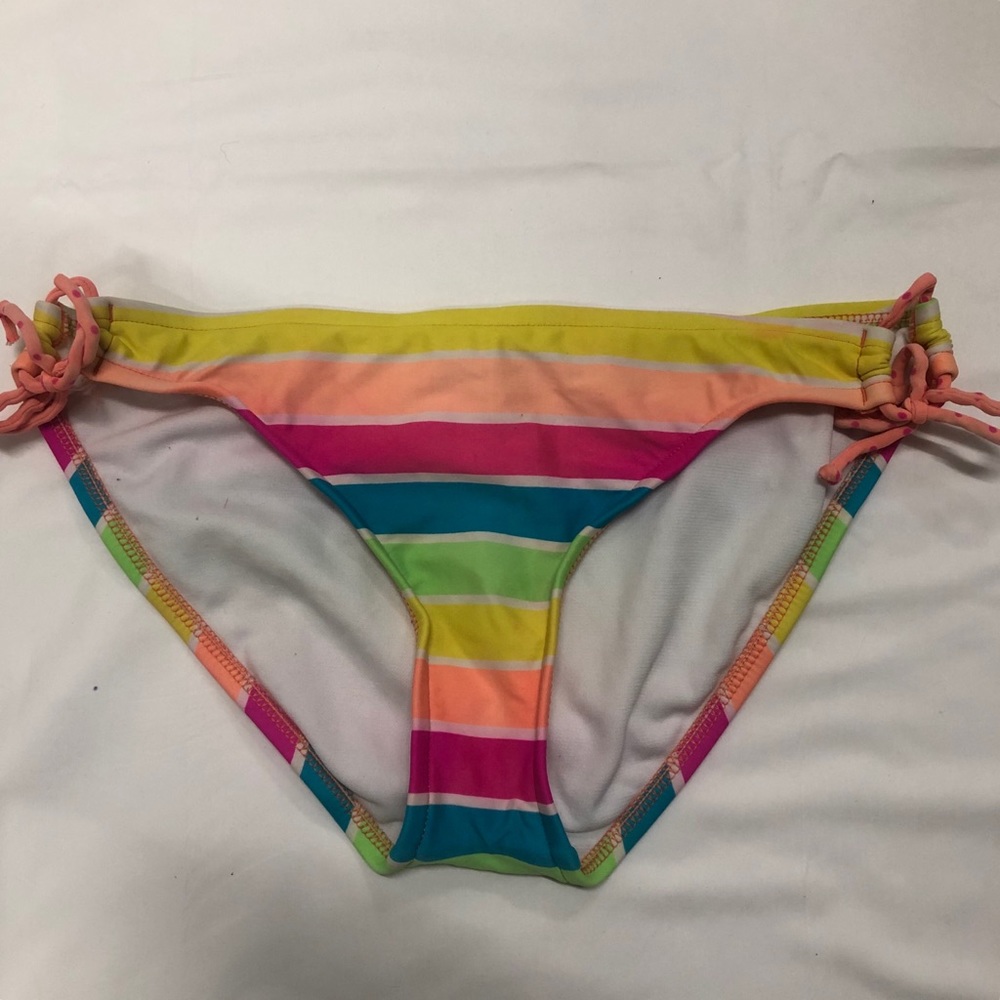 Xhilaration Rainbow Striped Swim Bottoms